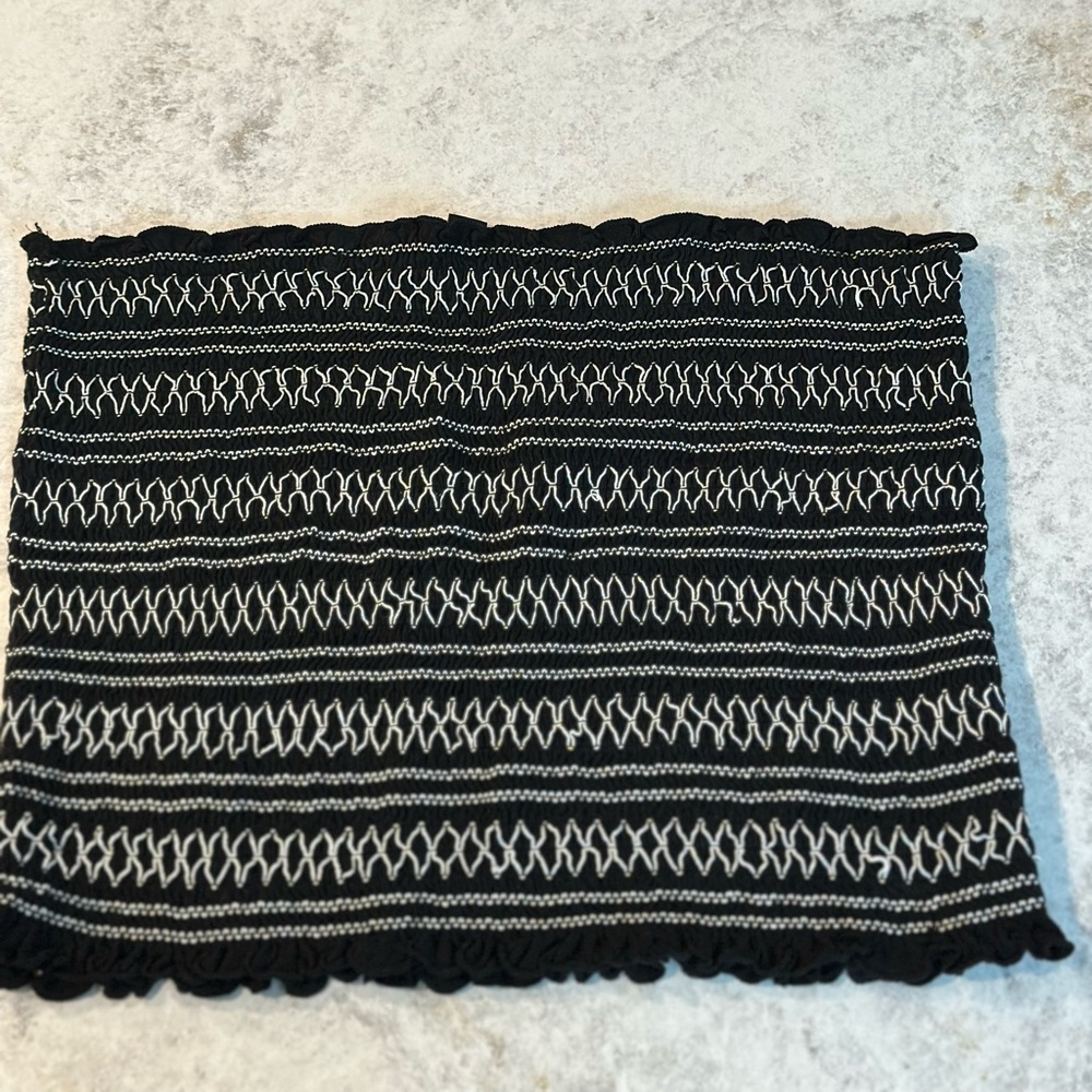 American Eagle Outfitters Black Textured Top